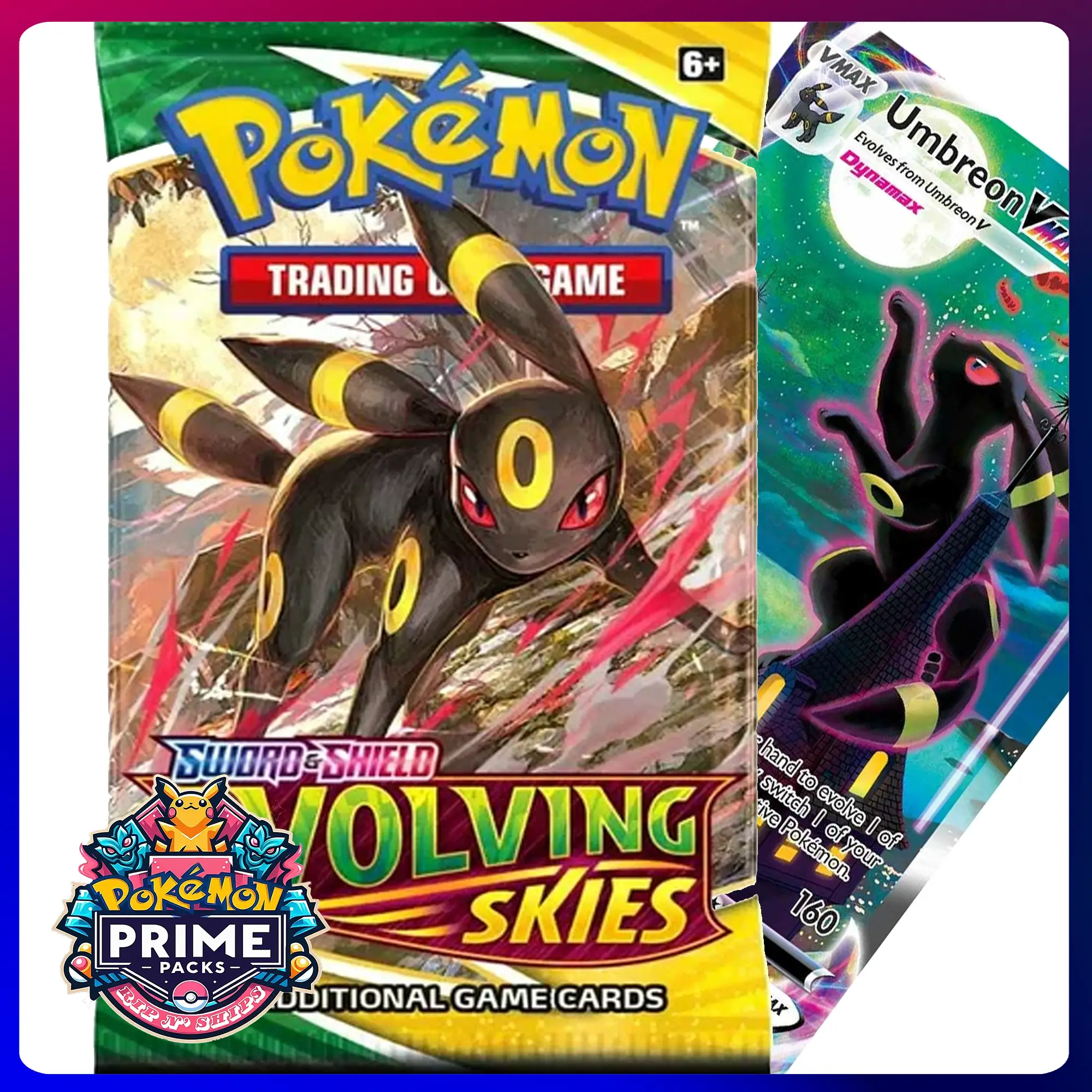 Pokémon: Evolving Skies Booster Pack - 10 Cards