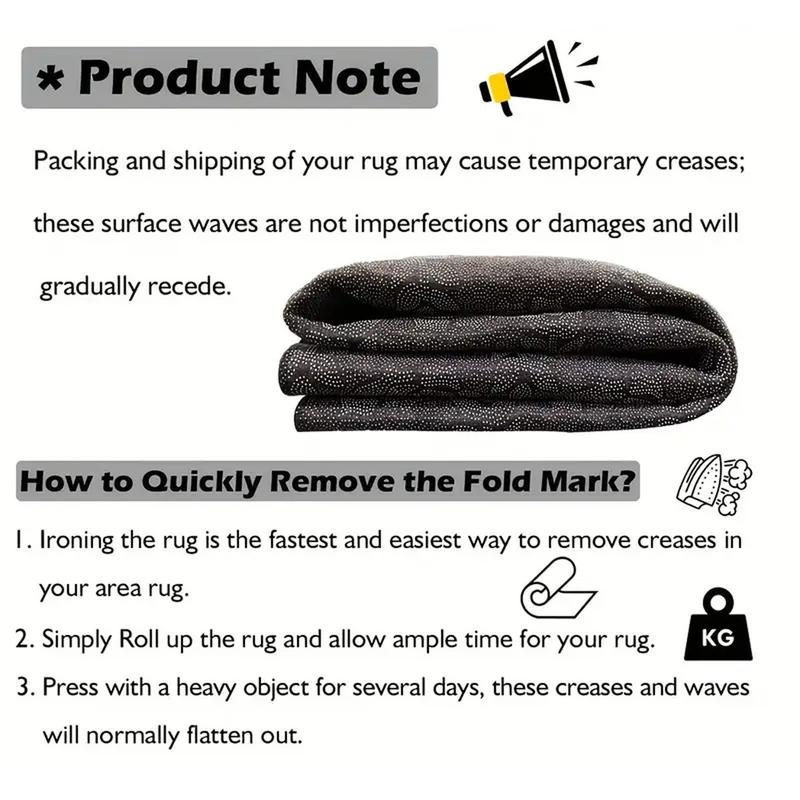 Fashionable Bedroom Bedside Carpet, Soft Comfortable Plush Foot Mat, K-Pop Demon Hunter Rug, Girls Room Decoration, Living Room & Closet, Fluffy Rug