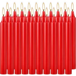 Red Candles Set of 40, 4" Red Spell & Chime Candles, Unscented Mini Taper Candle for ,  Altar, Magic Tools, Rituals, Prayer, Meditation and Christmas Party Decoration