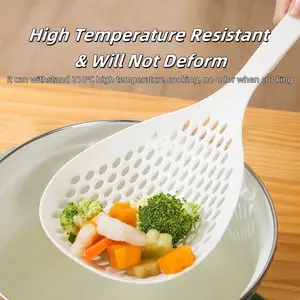 Wide Colander Spoon Skimmer Slotted Spoon, Ladle Spoon Spider Strainer for Cooking, Pasta Strainer Spoon Frying Kitchen Cooking Colander