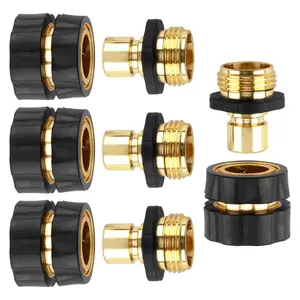 Garden Hose Quick Connector, 3/4" Male & Female Fitting, Leak-Proof Aluminum with Rubber Washers,4-Pack – SummerVibes