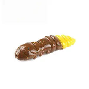 DeepJaw Outfitters 18pcs 1.5in/0.062oz  baits and lures Trout Soft Maggot Lures - Trout Fishing Killer Bait Add salt and remove fishy taste