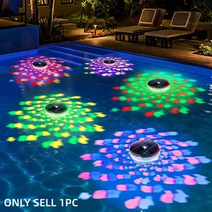 Floating Fish Projection LED Pool Light, Colorful Floating Fountain Lamp, Ideal for Bathtub, Pond, Disco Pool Party