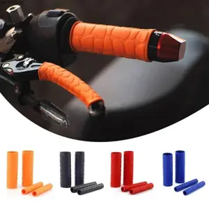 Non-Slip Rubber Grip Gloves for Motorcycles, Heat Shrinkable Grip Sleeves, Universal Handlebar Gloves for Motorcycle Riding, Durable, Comfortable, and Secure Grip for Outdoor Sports