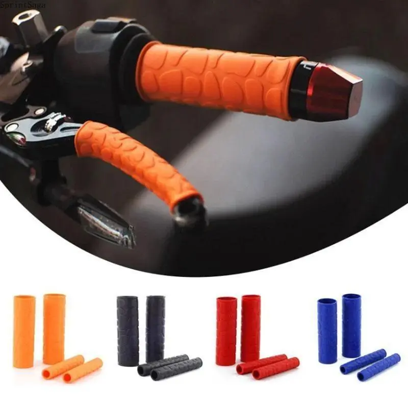 Non-Slip Rubber Grip Gloves for Motorcycles, Heat Shrinkable Grip Sleeves, Universal Handlebar Gloves for Motorcycle Riding, Durable, Comfortable, and Secure Grip for Outdoor Sports