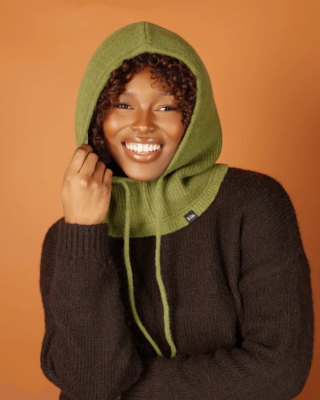 Green Satin Lined Snood