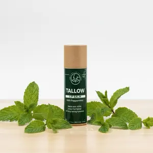 Beef Tallow Lip Balm  Peppermint