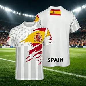 France Spain Portugal Germany and USA Flag Mixed Soccer Jersey Men's Women's Unisex European England Netherlands Slim Fit Jersey, world shirts