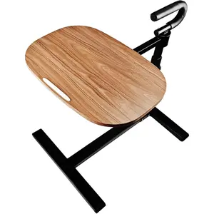 Auxiliary Tray 360 ° Rotating Height Adjustable Rotating TV, Computer Desk, car Five Function Auxiliary Safety Handle (Black Roller Sliding 360° Sofa Rotating Table)