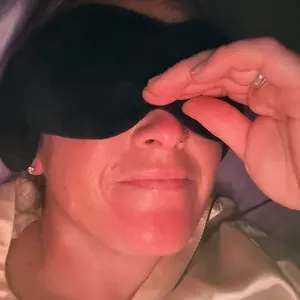 Nodpod Sleep Mask - The Weighted Blanket For Your Eyes, Calming Eyemask for Deep Sleep, Side-Sleeping Friendly, 100% Blackout, Patented Strap-Free Design