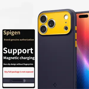 2025 Spigen Compatible with Apple 17 Pro Max Phone Case New iPhone 17 Pro Full Coverage Anti-drop Protective Case Air Premium Feel Fashion TPU Hard Shell Anti-slip MagFit Magnetic Case Protection Smartphone