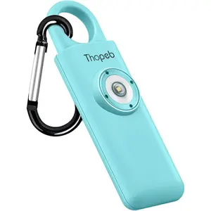 The Original Personal Safety Alarm for Womenn by Women– Loud Siren Birdie Sound, Strobe SOS LED Light, Be Safe with Personal Alarm– Self Defense Keychain for College Essentials (Aqua)