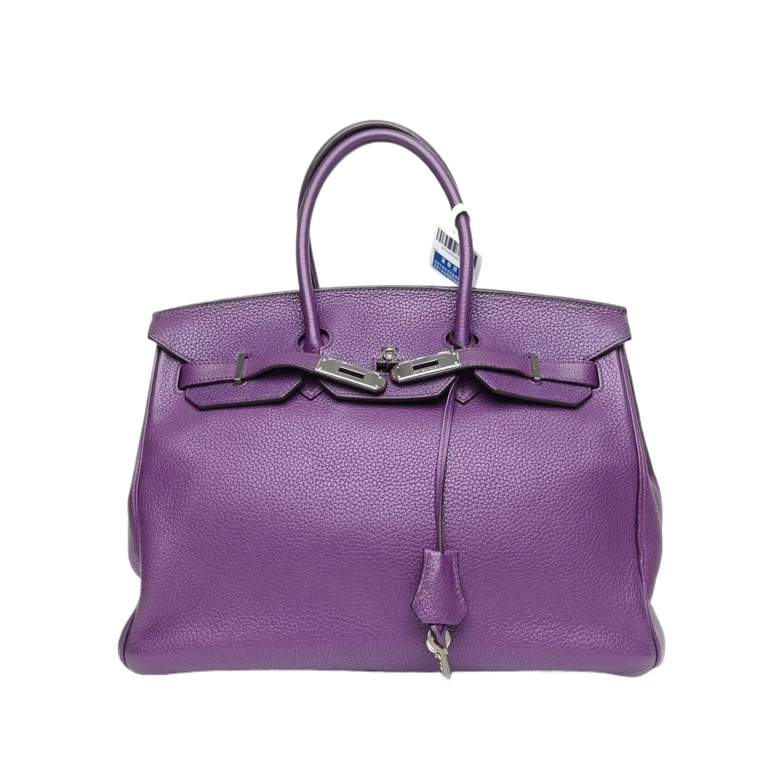Pre-owned HERMÈS leather Tote Bags 【Tiana】HERMES Birkin 35 Extreme Purple(5L) Togo P216955034