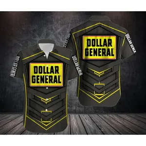 Dollar General Casual Hawaiian Shirt Summer Wear, Short Sleeve Hawaiian Shirt Custom Dollar General Style