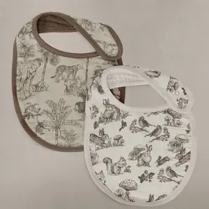 Vintage Safari & Woodland Nursery - Muslin Bib 2-Pack