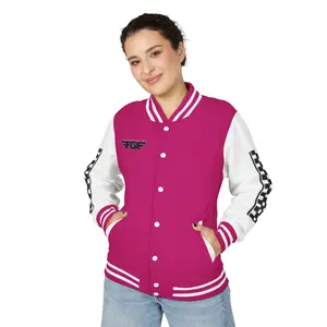 Stylish FGE Unisex Heavyweight Letterman Jacket with Bold Pattern - Perfect for Sports Fans, Casual Wear, College Events, Gifts & Celebrations