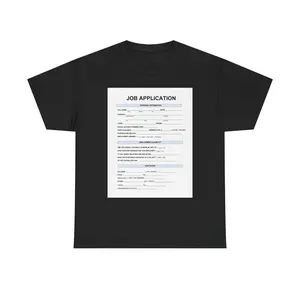 Job Application Form T-Shirt | Printed Resume Graphic Tee