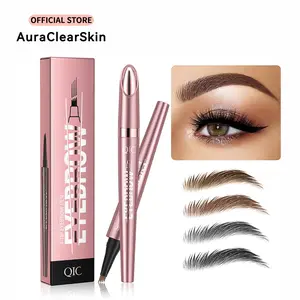Natural Hair-Like Stroke Micro-Fork Eyebrow Pen, Waterproof & Long-Lasting Brow Pencil, Smudge-Proof Brow Makeup Tool for Daily Natural Looks & Soft Glam Finish