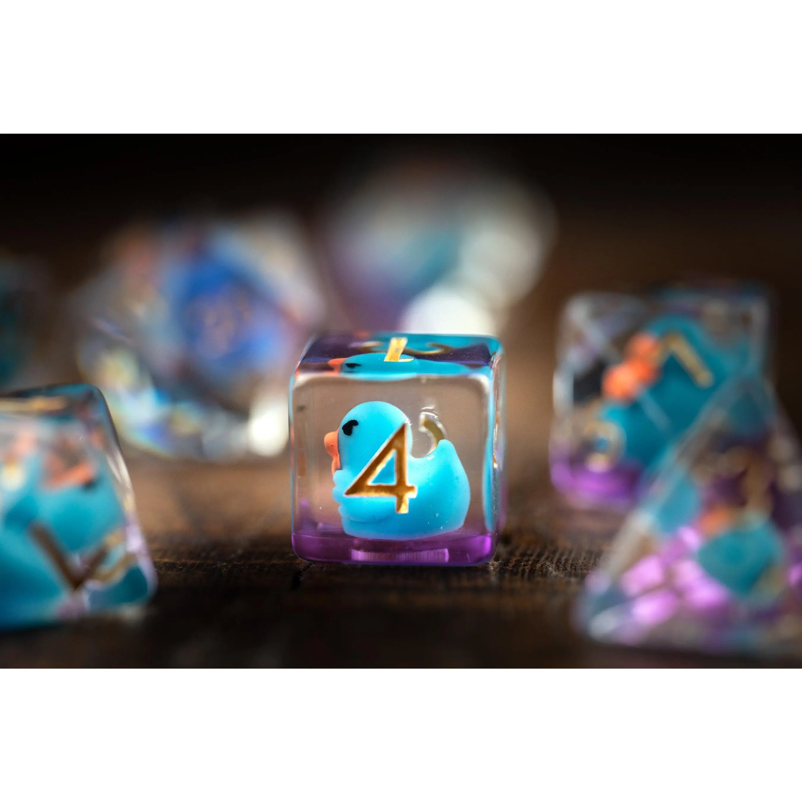 Azure Duck Dice Set