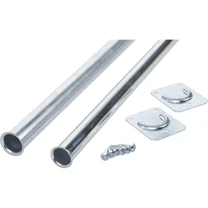 CD-0024-18/30ZC Heavy Duty Adjustable Rod, Silver, 18 by 30-Inch, Zinc Plated