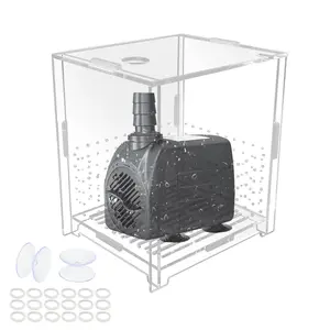 Small Pond Pump Cover, Fish Water Tank Protective Case, Acrylic Protective Cover For Outdoor Pond Filter, Water Filter Pump, Outdoor Pond, Garden, Swimming Pool, Fish Tank (4.3 “X3.5 ”X5.1")