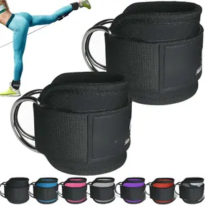 Ankle Strap for  Machine Attachments, Gym Accessories for Women and Men, Neoprene Ankle Cuffs for glute Kickback,  Workouts ande Booty  Abductors Exercise