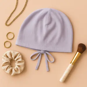 Get A Grip Lilac Non-Slip Hijab Undercap with Silicone Grip & Tie-Back for Summer Sports Modest Muslim Fit Breathable Stretchy Fabric Scarf