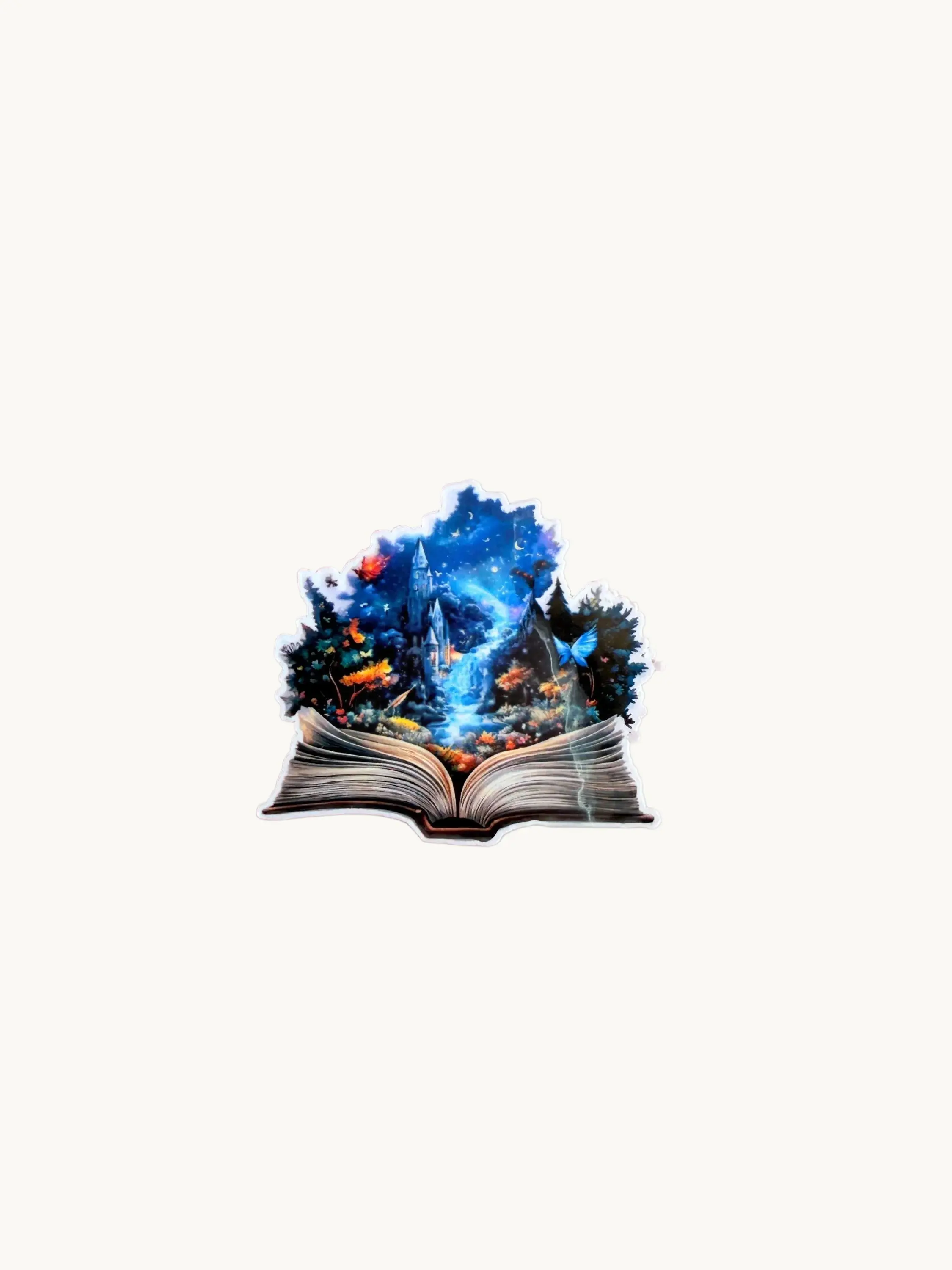 Fantasy Castle Book |vinyl Sticker