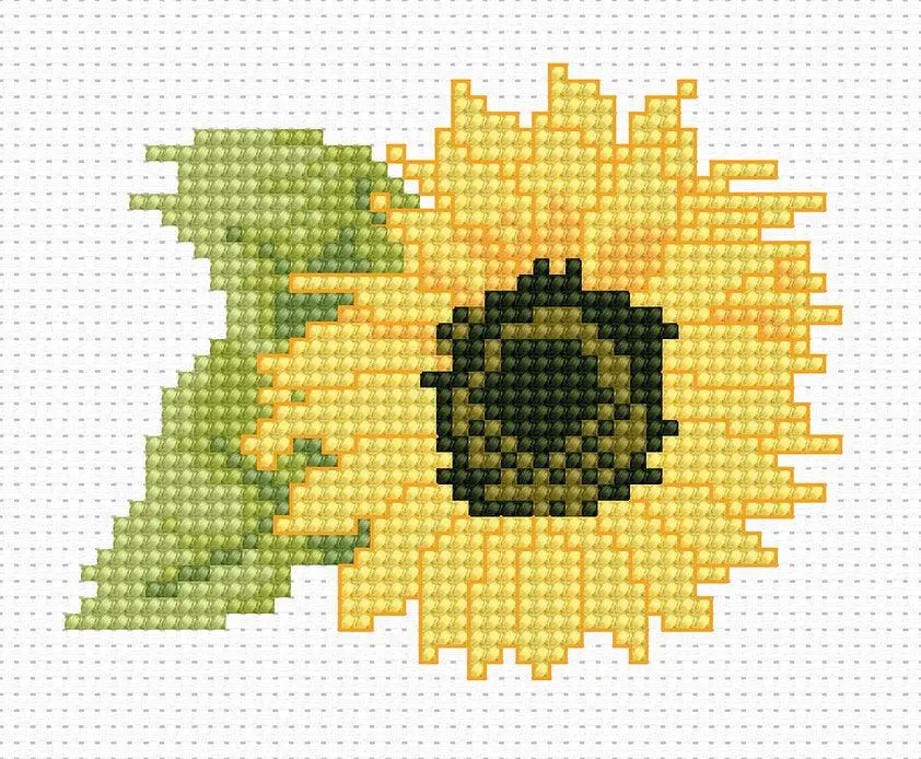 Sunflower Counted Cross-Stitch Kit by Luca-S B031L