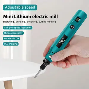 JENABOM Mini Cordless Rotary Tool, USB Charging, 5-Speed Rotary Tool Kit, Multi-Purpose 3.6V Power Rotary Tool for Sanding, Polishing, Drilling, Etching