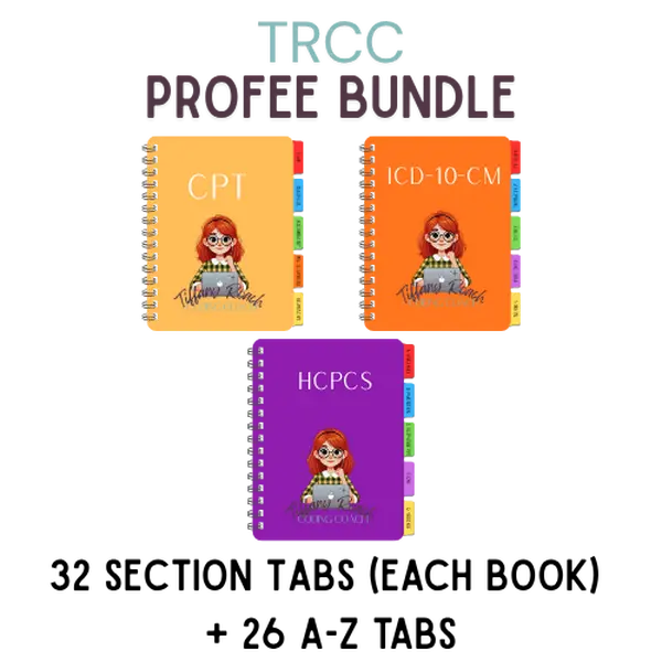 PROFEE All Books (ICD-10-CM, CPT, HCPCS) TRCC Tabbing System
