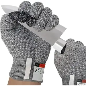 3 Pack Level 5 High Performance Cut Resistant Gloves, Premium Food-Grade Safe Material with Sensitive Touchscreen Function, Breathable Comfort Protective Gear Ideal for Kitchen Cutting, Gardening, Fishing and Woodworking Work