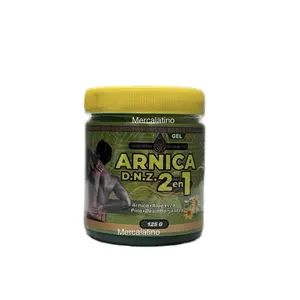 Arnica Gel 2 en 1 125 gr - Rapid Desinflamante & Alivio for Moreons & Hinchazón - Natural Supplement for Physical Well-Being Healthcare Fitness Edible Dietary Bathroom