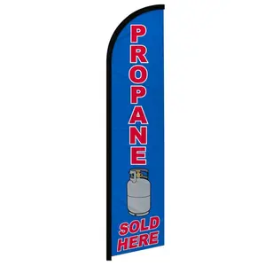 Windless Banner Flag - 11.5x2.5 ft Polyester Fabric Advertising Sign, Curved Sleeve, Unique Print for Home & Festive Party Supplies