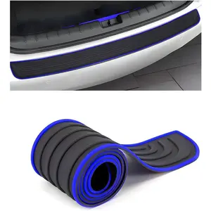 Car Rear Bumper Protector Guard, Anti-Scratch Auto Trunk Door Entry Protection Strip, Non-Slip Rubber Bumper Protective Cover Guard for Most Cars