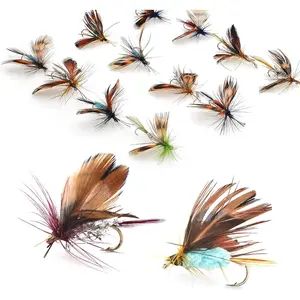 Fly Fishing Kit with Tackle Dry/Wet Fly Handcrafted Lures, Streamer for Trout, Bass, Salmon