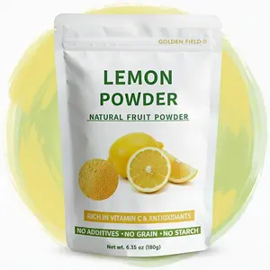 Lemon Powder 6.35oz, Zesty Citrus Fruit Powder, Freeze Dried for Baking, Beverages, Marinades
