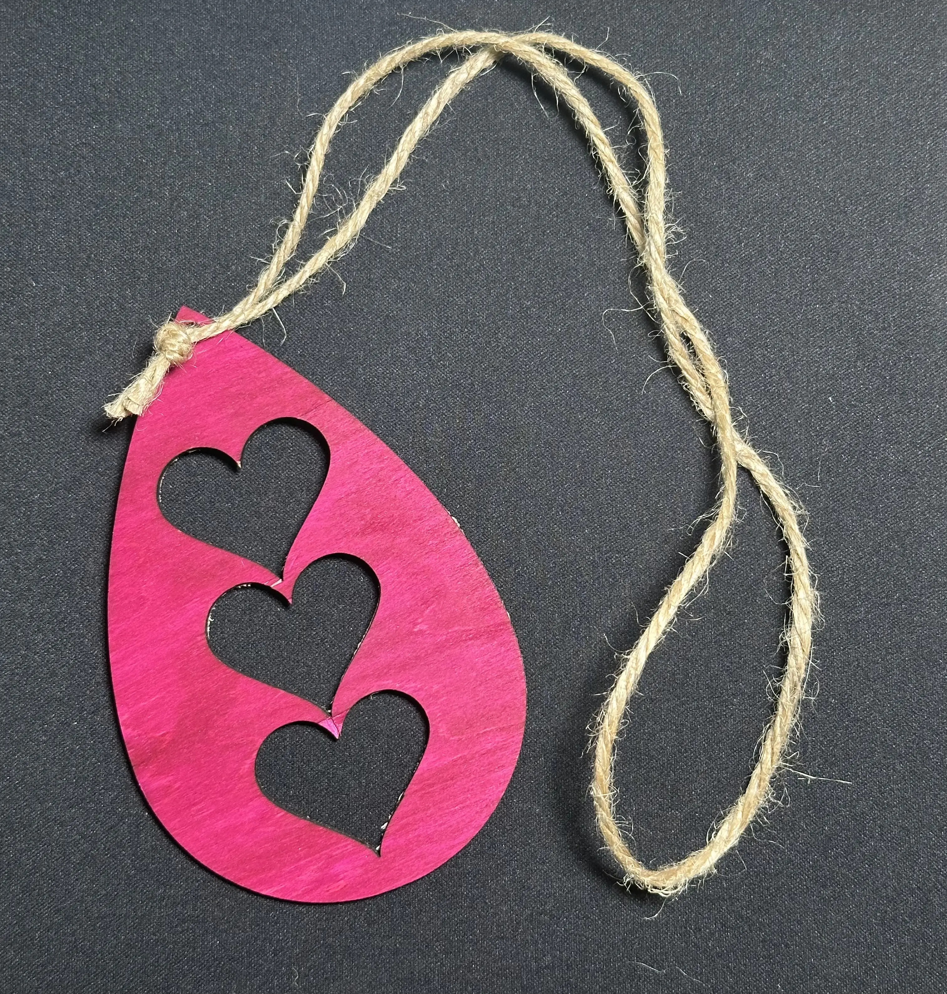 G Designs Co. Car Mirror Charms - Triple Stacked Heart Design for Customizing Car Mirror Accessories