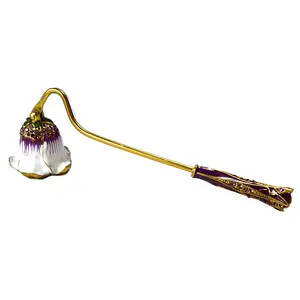 Fancy Flower Candle Snuffer 7.5 Inch - Altar Tool