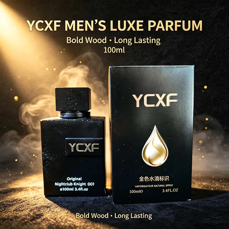 Men's cologne with long-lasting fragrance, featuring a blend of woody and leathery notes. Perfect for everyday wear, dates, and parties. A practical gift for Father's Day and Christmas—the perfect present for him.
