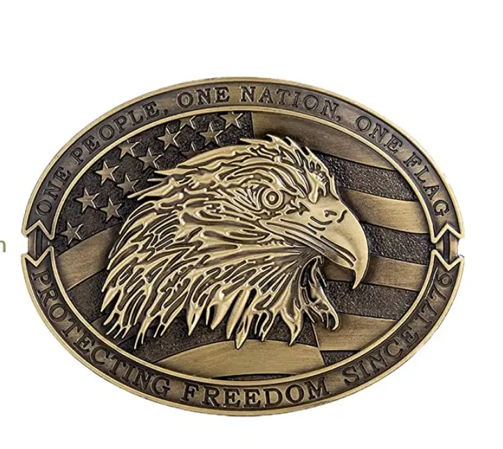American Flat Soaring Eagle Belt buckle 1783BNZ
