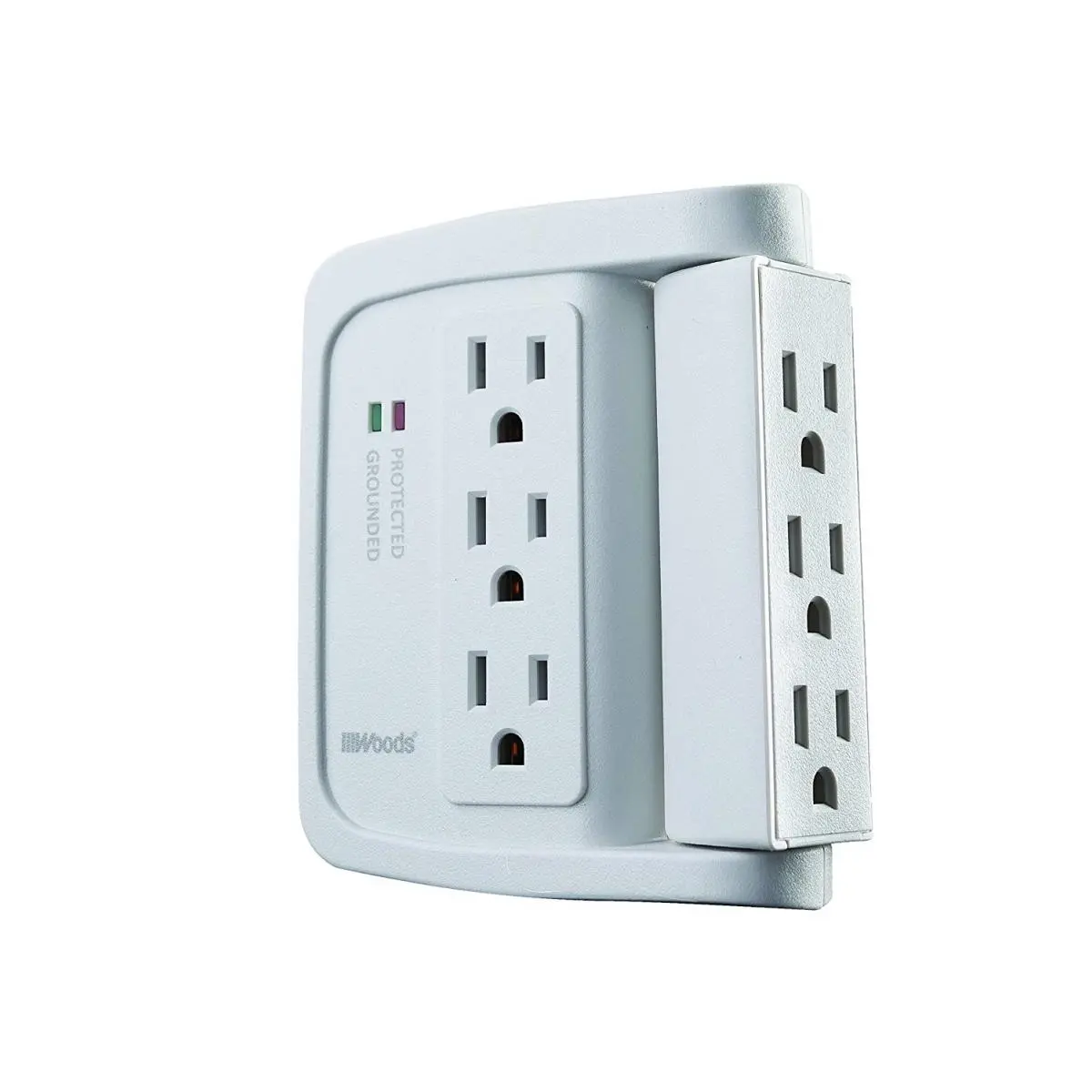 Coleman Cable & Southwire  41423 6 Outlet Surge Protector, 1440 Joules - White, Accessories, Six Outlets