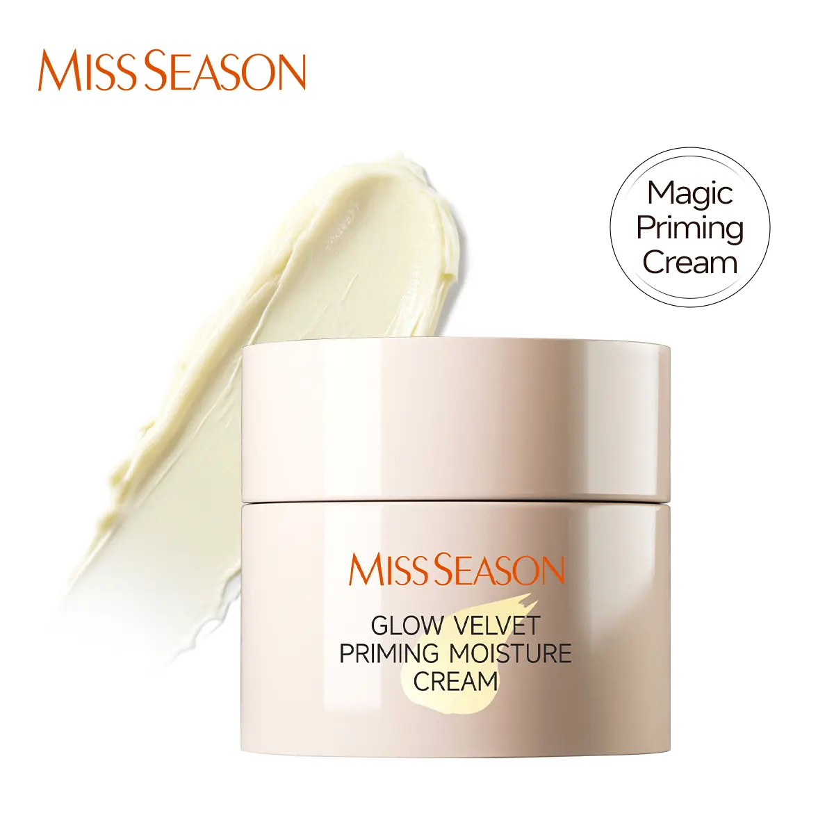 MISS SEASON Glow Velvet Priming Moisture Cream - Pore Blurring & Makeup Gripping Primer #Summervibes