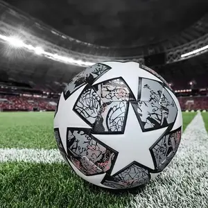 Professional Soccer Ball, Official Size 5, Soft PU Material, Wear Resistant, High Quality Match & Training Balls, Machine Stitched, Football