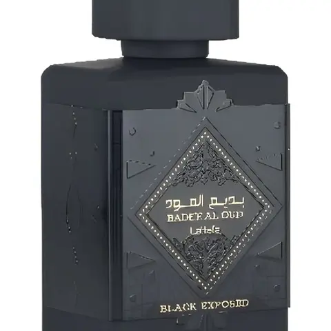 Badee Al Oud Black Exposed by Lattafa EDP Spray, 3.4 oz