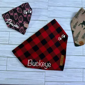 Dog Scrunchie Bandanna with personalization included