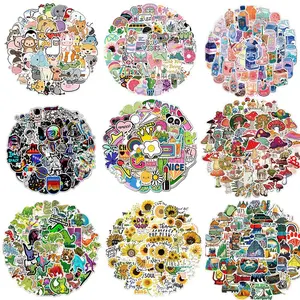 50-300 Sheets of Custom Graffiti Stickers Outdoor Mixed Scenery Luggage Waterproof Stickers Office Computer Bottle Phone Case Cartoon Stickers Versatile Scenery Usage