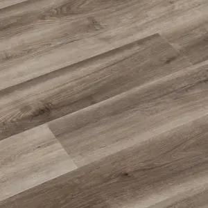 Silverlake 5mm/20mil Brown Oak Waterproof Click Lock Luxury Vinyl Plank Flooring - 7.1 in. W x 48 in. L