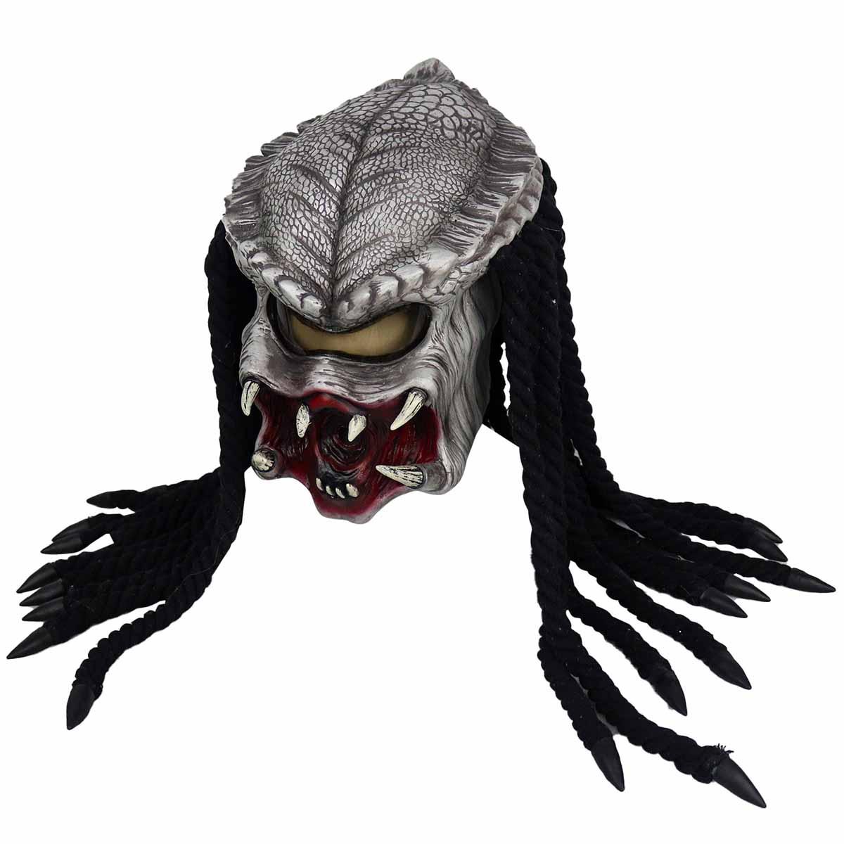 alien v Predator alien latex mask set, 3 unique AVP movie reproductions, realistic and fierce details, suitable for science fiction horror enthusiasts and cosplayers, Halloween haunted house movie theme party props for role-playing alien v Predator alien latex mask set, 3 unique AVP movie reproductions, realistic and fierce details, suitable for science fiction horror enthusiasts and cosplayers, Halloween haunted house movie theme party props for role-playing