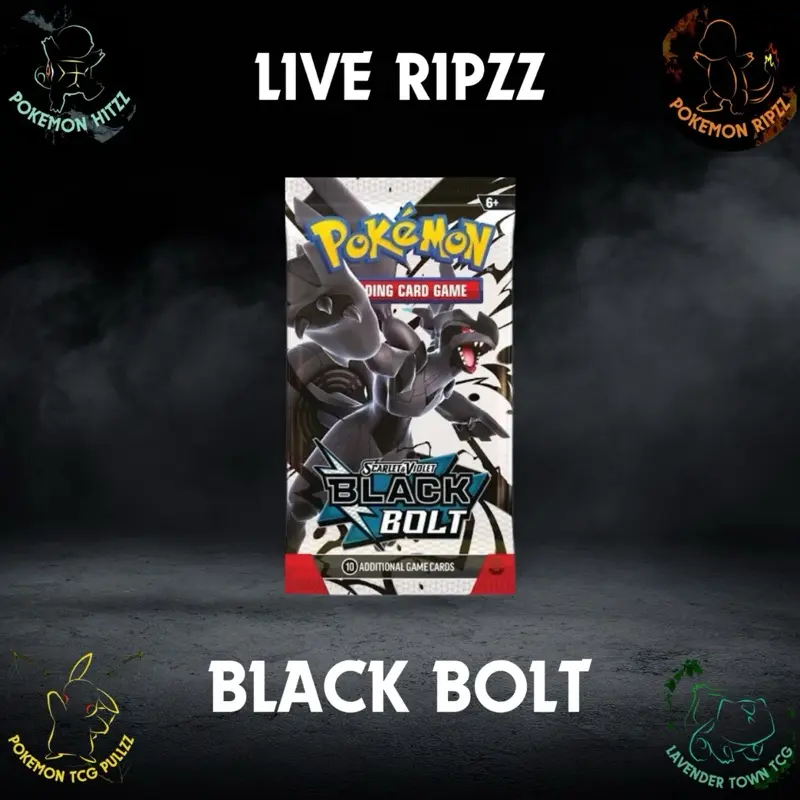 BLACK BOLT Scarlet & Violet era - Live Pokémon Ripzz - Choose Your Tier